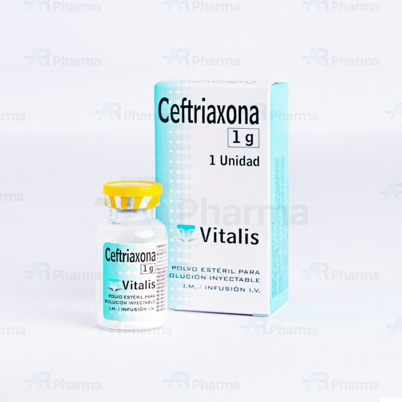Ceftriaxona 1g vial polvo estéril infusión I.M./I.V. – AR Pharma ...