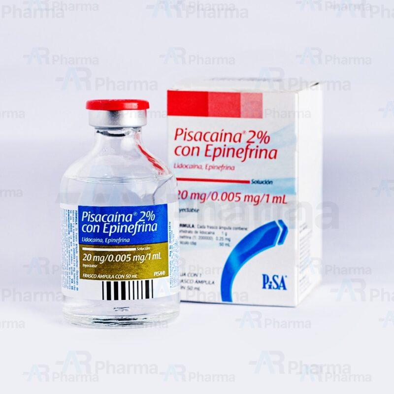 Pinadrina Lidocaina con epinefrina al 2% frasco vial de 50ml – AR Pharma ...