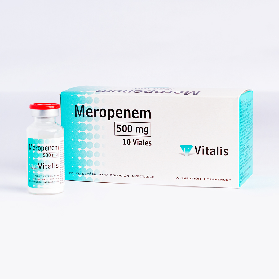 Tablet Meropen Meropenem 500mg vial polvo estéril I.V. – AR Pharma – Productos ...